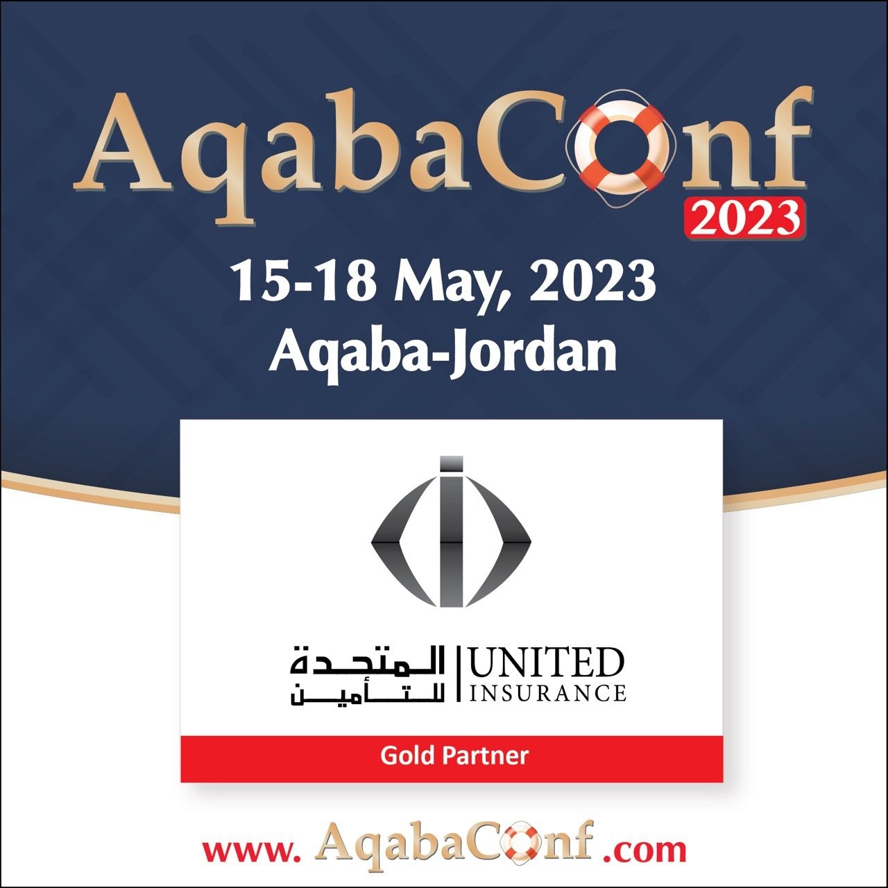 United Insurance company Gold partner at AqabaConf 2023